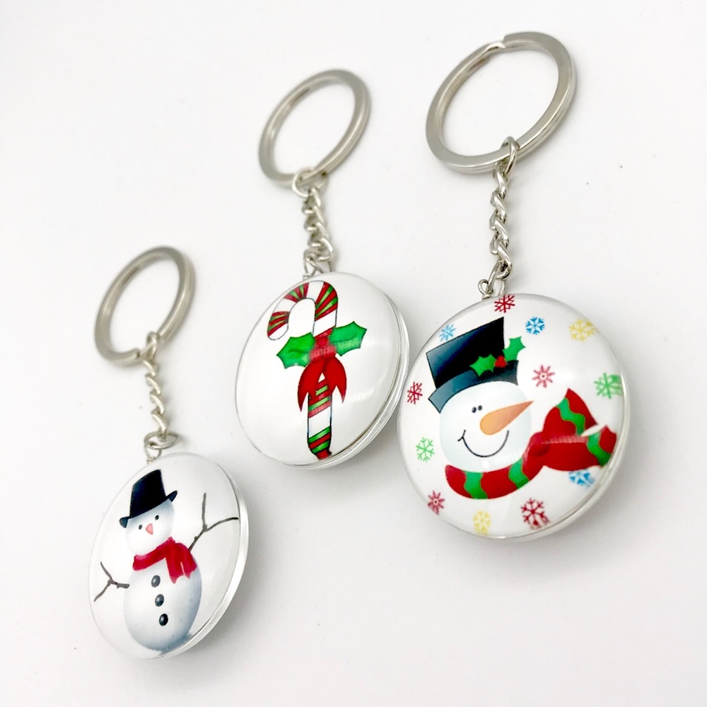 3 Pcs. Christmas Keychains Bundle New